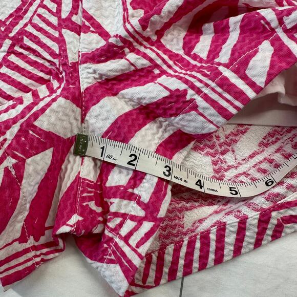 Lilly Pulitzer Shorts Womens 0 Pink White Yacht Seas Walsh Preppy Resort Summer - Picture 12 of 12